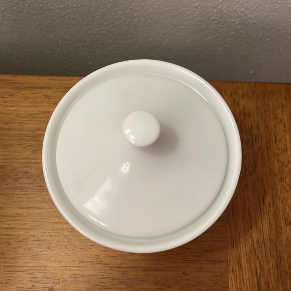 Vintage CORELLE Corning PEACH FLORAL Pattern Sugar Bowl with Lid - Picture 2 of 8